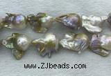 FWP370 15 inches 18mm - 22mm baroque freshwater nucleated pearl beads