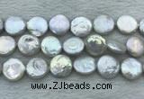 FWP393 15 inches 14mm - 16mm coin freshwater pearl beads