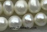 FWP44 14.5 inches 5mm - 5.5mm potato white freshwater pearl strands