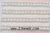 FWP455 half-drilled 5.5-6mm bread freshwater pearl beads