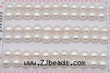 FWP459 half-drilled 7.5-8mm bread freshwater pearl beads