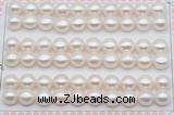 FWP461 half-drilled 8.5-9mm bread freshwater pearl beads