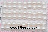 FWP463 half-drilled 9.5-10mm bread freshwater pearl beads