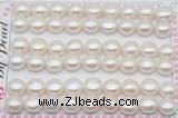 FWP464 half-drilled 10-10.5mm bread freshwater pearl beads