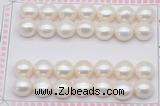 FWP468 half-drilled 12-12.5mm bread freshwater pearl beads