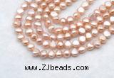 FWP492 14 inches 8mm - 9mm baroque lavender freshwater pearl strands