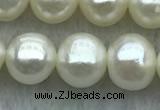 FWP60 15 inches 6mm - 7mm potato white freshwater pearl strands