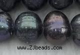 FWP92 15 inches 8mm - 9mm potato black freshwater pearl strands