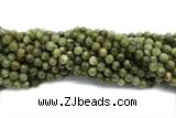 GARN05 15 inches 7mm round green garnet gemstone beads