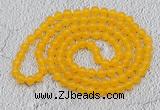 GMN06 Hand-knotted 8mm candy jade 108 beads mala necklaces