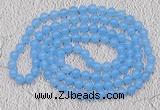 GMN09 Hand-knotted 8mm candy jade 108 beads mala necklaces