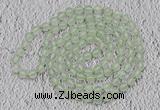 GMN104 Hand-knotted 6mm prehnite 108 beads mala necklaces
