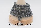GMN1137 Hand-knotted 8mm, 10mm black labradorite 108 beads mala necklaces with charm