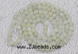 GMN12 Hand-knotted 8mm candy jade 108 beads mala necklaces