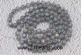 GMN120 Hand-knotted 6mm labradorite 108 beads mala necklaces