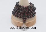 GMN1223 Hand-knotted 8mm, 10mm red tiger eye 108 beads mala necklaces with charm