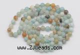 GMN124 Hand-knotted 6mm amazonite 108 beads mala necklaces