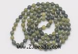 GMN126 Hand-knotted 6mm Canadian jade 108 beads mala necklaces