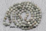 GMN453 Hand-knotted 8mm, 10mm artistic jasper 108 beads mala necklaces