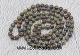 GMN456 Hand-knotted 8mm, 10mm dragon blood jasper 108 beads mala necklaces