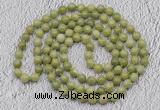 GMN469 Hand-knotted 8mm, 10mm China jade 108 beads mala necklaces