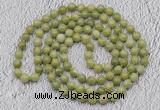 GMN469 Hand-knotted 8mm, 10mm China jade 108 beads mala necklaces