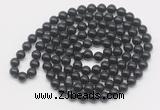 GMN527 Hand-knotted 8mm, 10mm black obsidian 108 beads mala necklaces