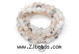 GMN7064 8mm montana agate 108 mala beads wrap bracelet necklaces