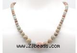 GMN7308 serpentine jasper graduated beaded necklace & bracelet set