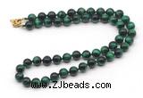 GMN7846 18 - 36 inches 8mm, 10mm round green tiger eye beaded necklaces