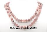 GMN8023 18 - 36 inches 8mm, 10mm strawberry quartz 54, 108 beads mala necklaces