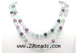 GMN8024 18 - 36 inches 8mm, 10mm fluorite 54, 108 beads mala necklaces