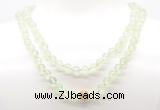 GMN8025 18 - 36 inches 8mm, 10mm prehnite 54, 108 beads mala necklaces