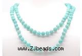 GMN8038 18 - 36 inches 8mm, 10mm amazonite 54, 108 beads mala necklaces