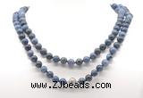 GMN8041 18 - 36 inches 8mm, 10mm dumortierite 54, 108 beads mala necklaces
