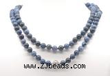 GMN8041 18 - 36 inches 8mm, 10mm dumortierite 54, 108 beads mala necklaces