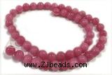 JADE111 15 inches 8mm round honey jade gemstone beads