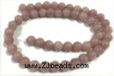 JADE126 15 inches 8mm round honey jade gemstone beads