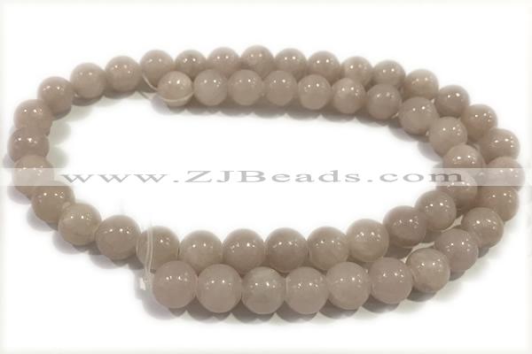 JADE151 15 inches 8mm round honey jade gemstone beads
