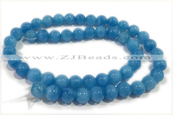 JADE206 15 inches 8mm round honey jade gemstone beads