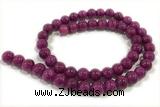 JADE210 15 inches 6mm round honey jade gemstone beads