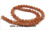 JADE221 15 inches 8mm round honey jade gemstone beads