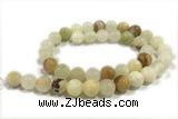 JADE239 15 inches 4mm round honey jade gemstone beads