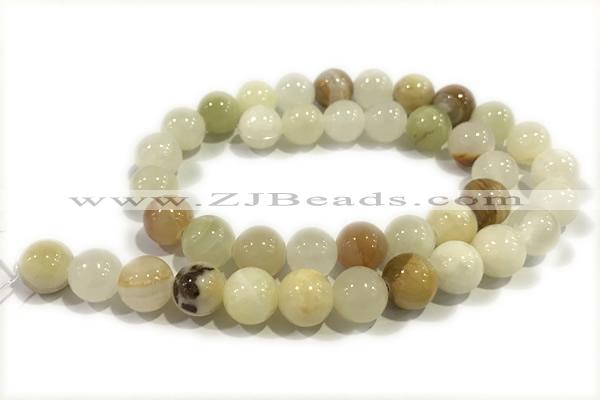 JADE239 15 inches 4mm round honey jade gemstone beads