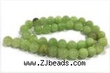 JADE246 15 inches 8mm round honey jade gemstone beads