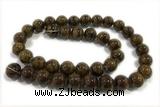 JADE262 15 inches 10mm round honey jade gemstone beads