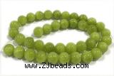 JADE275 15 inches 6mm round honey jade gemstone beads