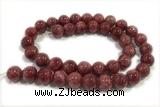 JADE284 15 inches 4mm round honey jade gemstone beads