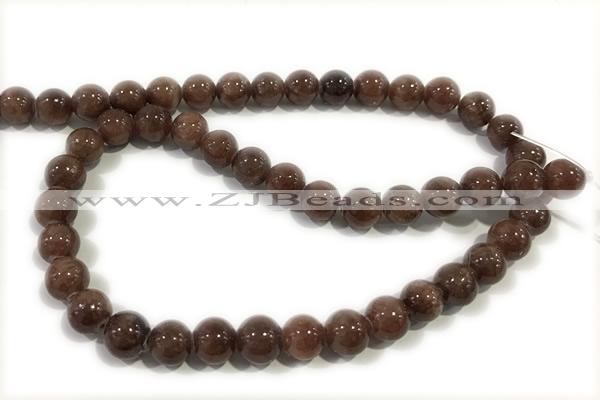 JADE45 15 inches 6mm round honey jade gemstone beads