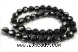 JADE464 15 inches 4mm round silvery jade gemstone beads